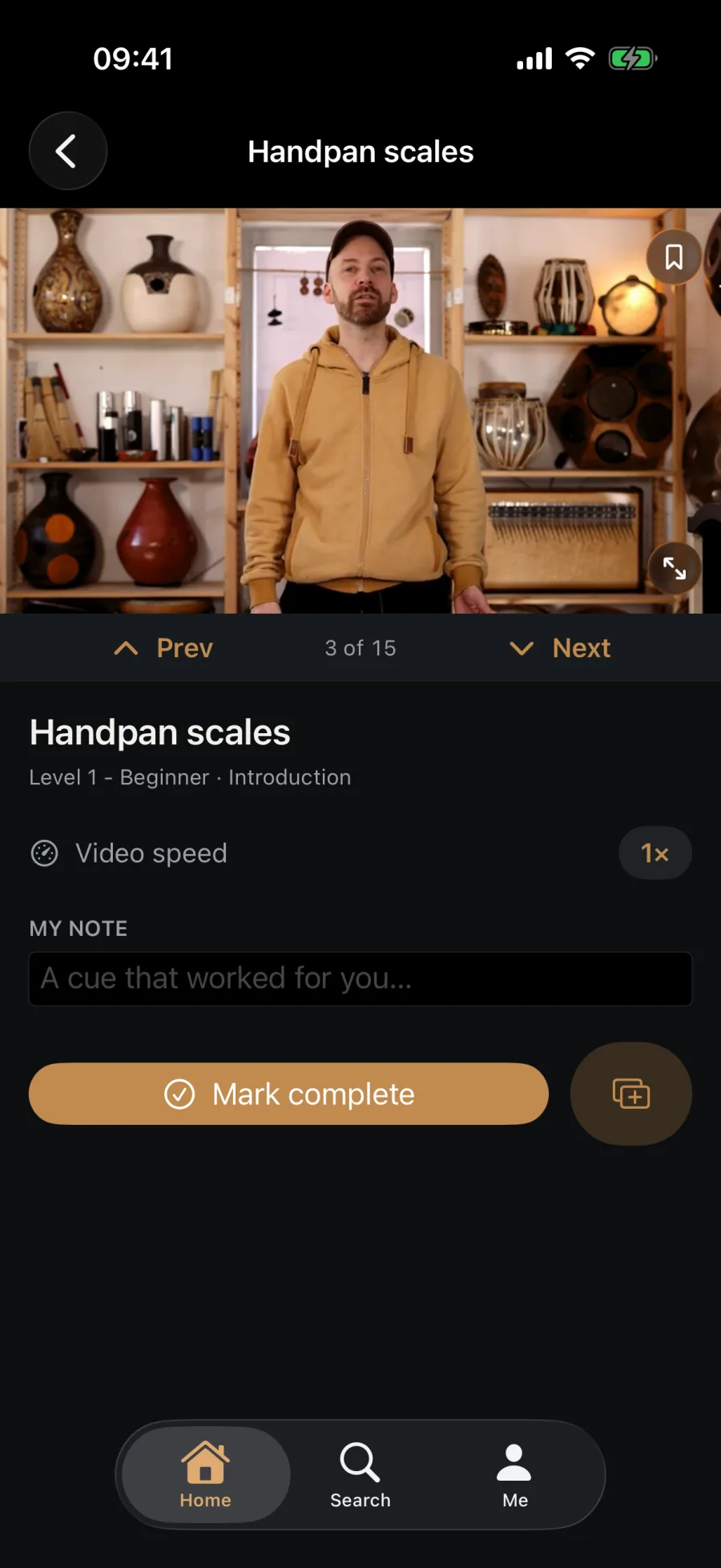 Handpan Dojo · Player