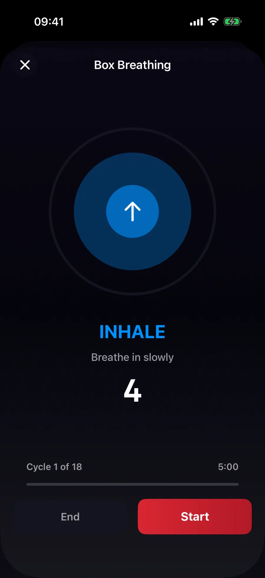 Jing · Breathing screen