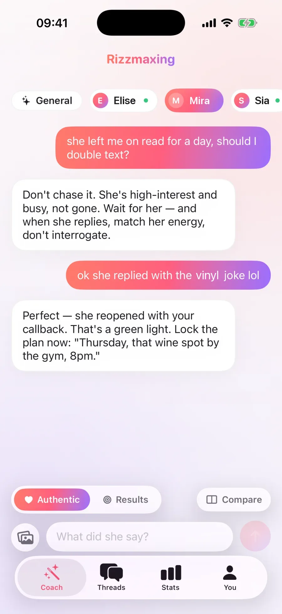 Coach chat